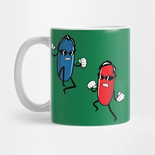 Blue Pill versus Red Pill by Tai's Tees Mug